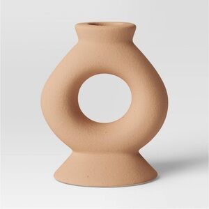 Threshold Short Ceramic Organic Modern Taper Candle Holder
